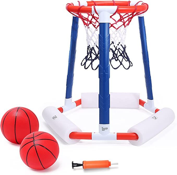 EagleStone Pool Basketball Game Toys for Swimming Pool, Floating Basketball Hoop Includes Hoop, 2... | Amazon (US)