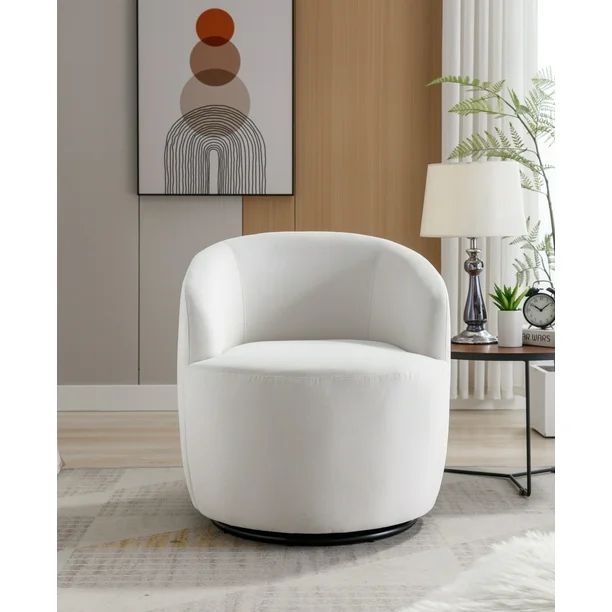 KOSSMAI Soft Upholstered Velvet Fabric Swivel Accent Chair For Living Room, Bedroom, Study Room | Walmart (CA)