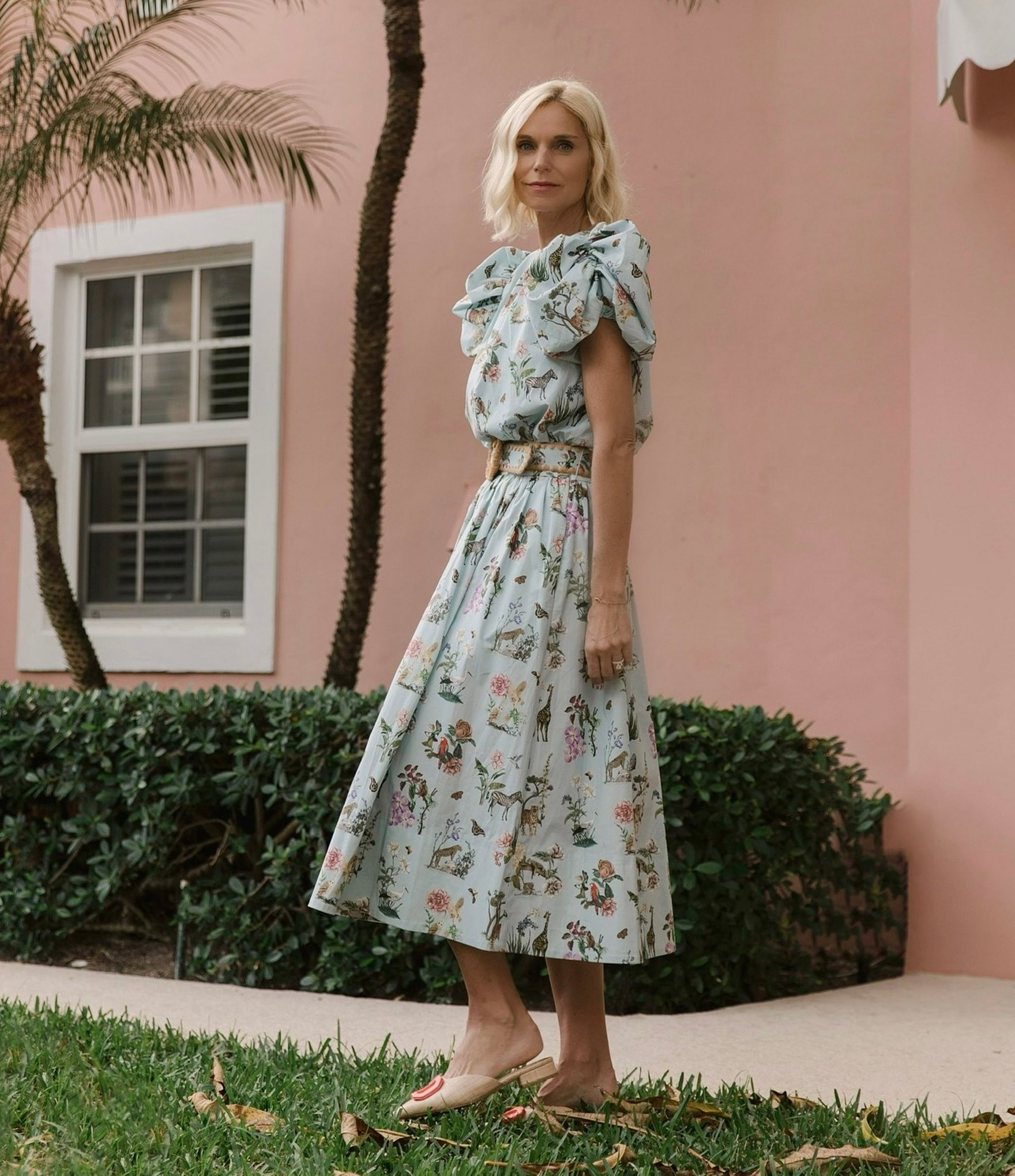 Antonio Melani x Jennifer Sumko Kip Coordinating Bay Print Belted A-Line Midi Skirt | Dillard's | Dillard's