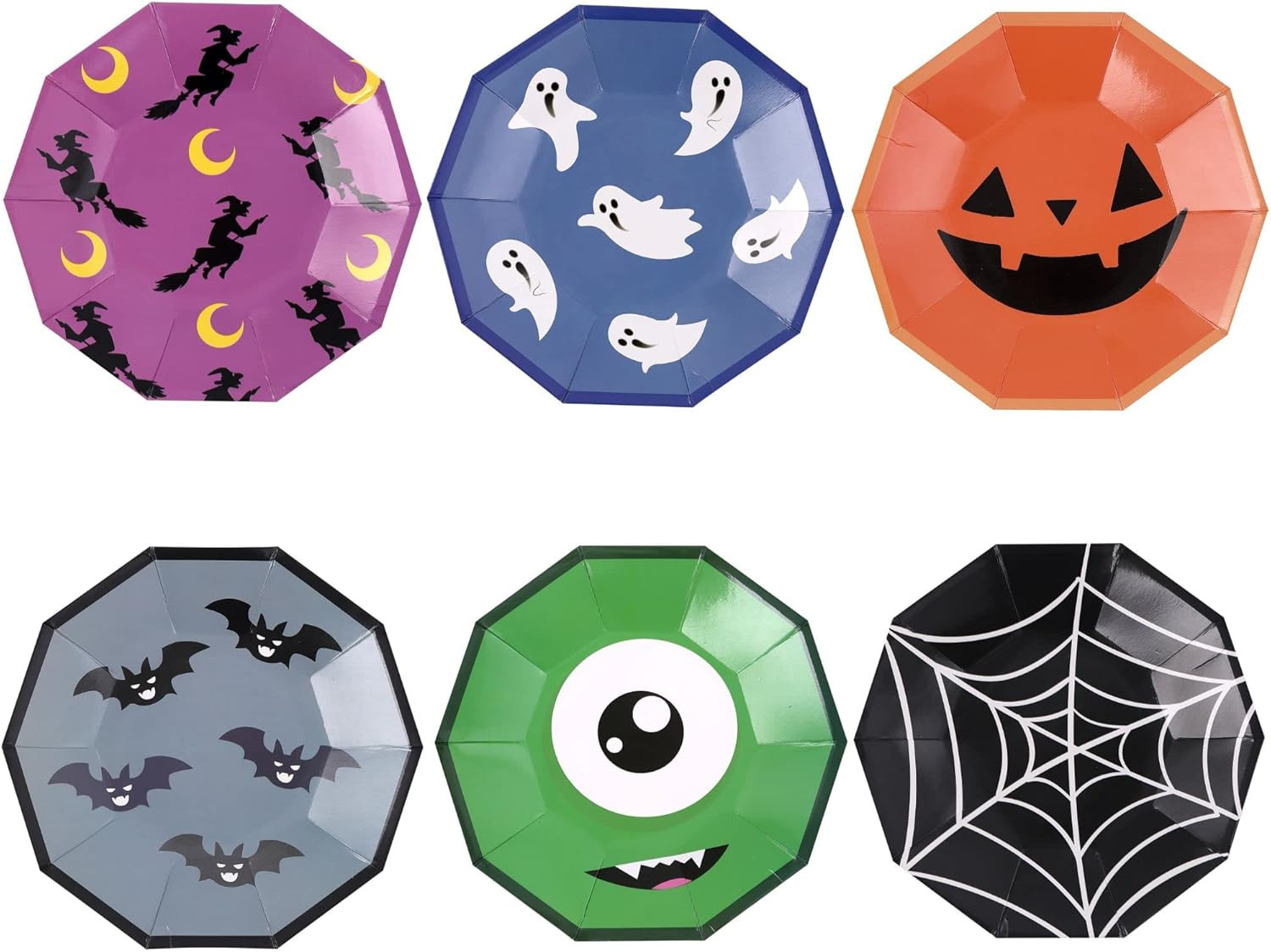 Halloween Plates - 60 PK - Halloween Paper Plates Disposable for Halloween Decor Halloween Decora... | Amazon (US)