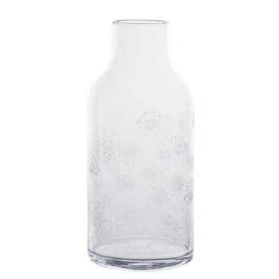 Handmade Glass Table Vase - Flowers Graphic | Wayfair North America