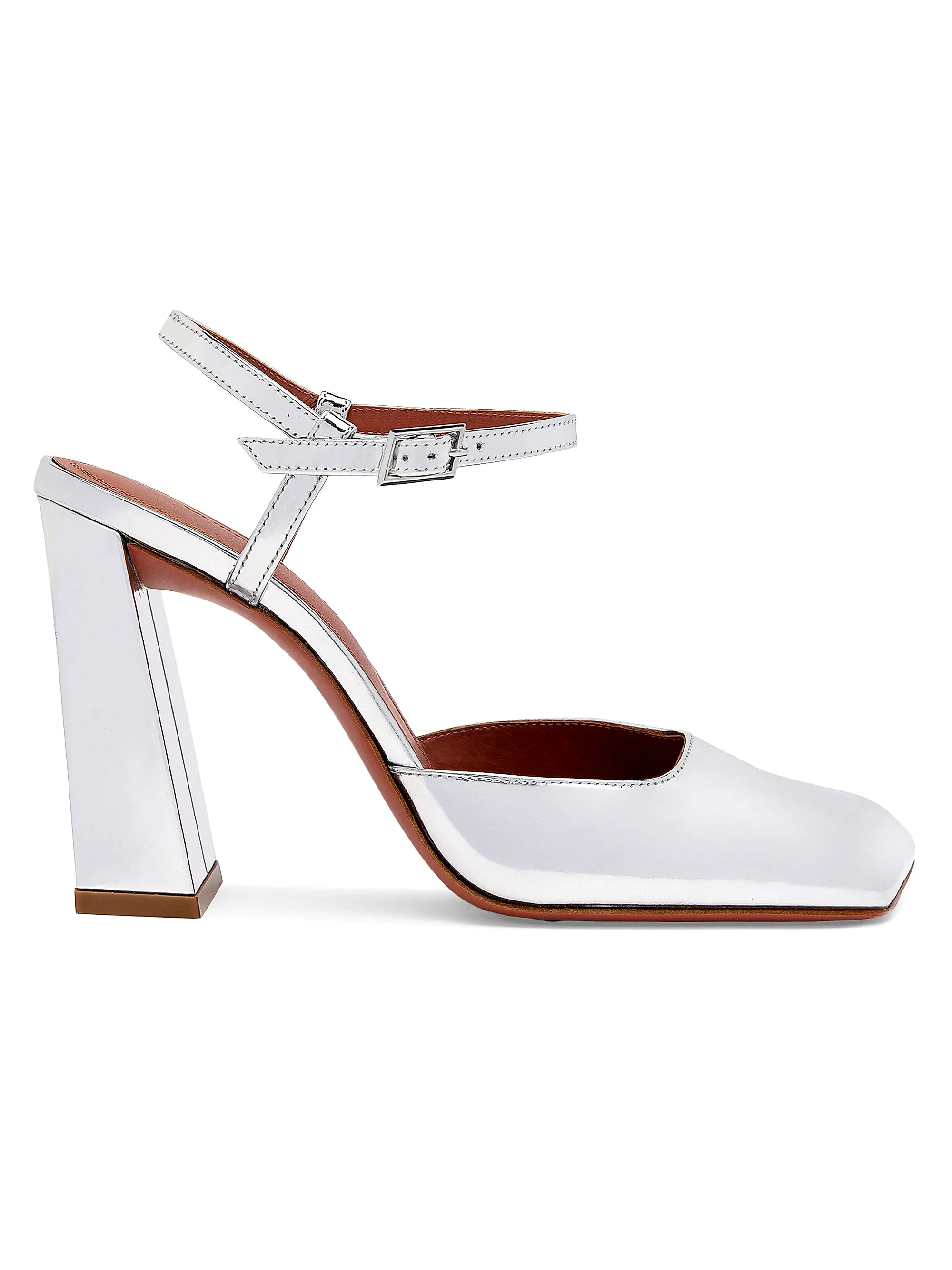 Charlotte 95MM Mirror Leather Pumps | Saks Fifth Avenue