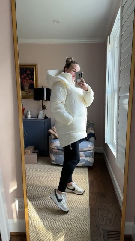This Amazon coat is the only coat I bought for my pregnancy because I didn’t want to spend a ton of money but needed something warm that zipped. I love the hood and the high-low style at the bottom. I’m wearing a size small.

#LTKbump #LTKSeasonal #LTKfindsunder100