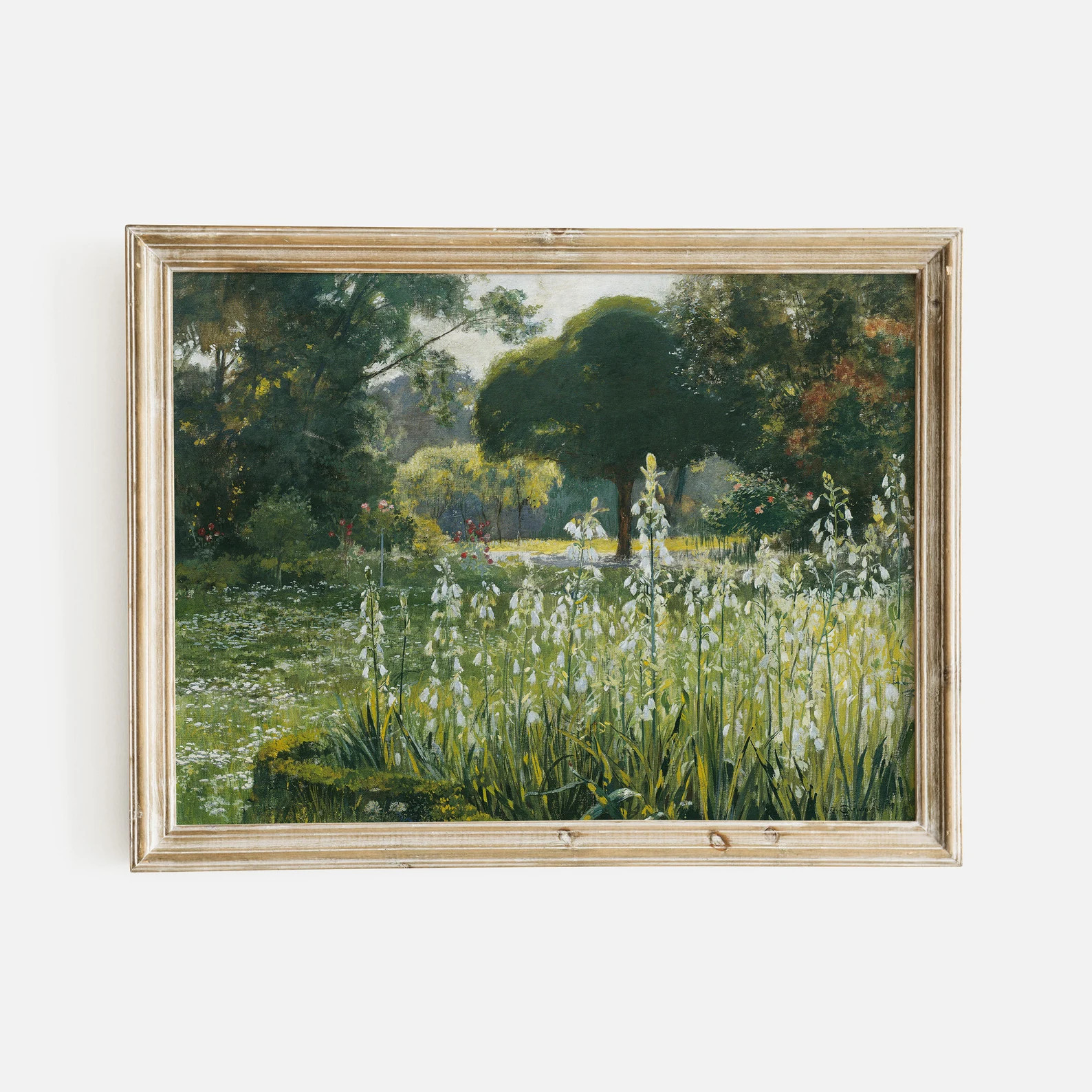 Vintage French Country Garden Print: Summer Hyacinths Giclee Art | Etsy (Global)