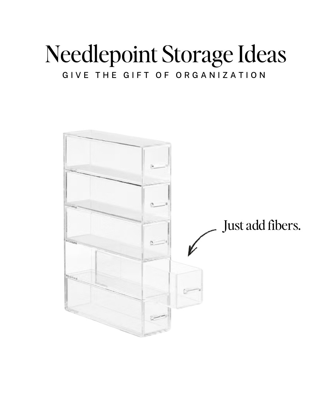 Give the gift of storage or organize that guest room / craft room before the in-laws show up for Christmas. 

#needlepoint #ndlpt home organization, acrylic, guest room, holiday hosting, gifts for needlepointers, sewing

#LTKHome #LTKGiftGuide #LTKHoliday