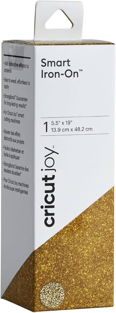 CRICUT INC 2007221 Vinyl I/O GLT 19" RL, 5.5" x 19", Gold, Silver, Blue | Amazon (US)