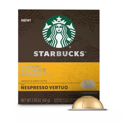 Starbucks® by Nespresso® VertuoLine Blonde Espresso Capsules 10-Count | Bed Bath & Beyond | Bed Bath & Beyond
