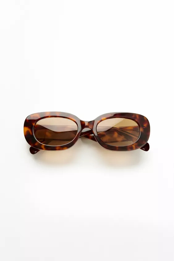 OVAL TORTOISESHELL SUNGLASSES | Zara US