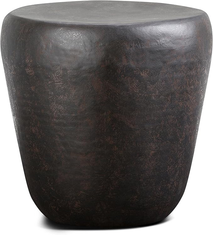 SIMPLIHOME Garvy Industrial 20 inch Wide Metal Accent Side Table in Rustic Bronze, Fully Assemble... | Amazon (US)