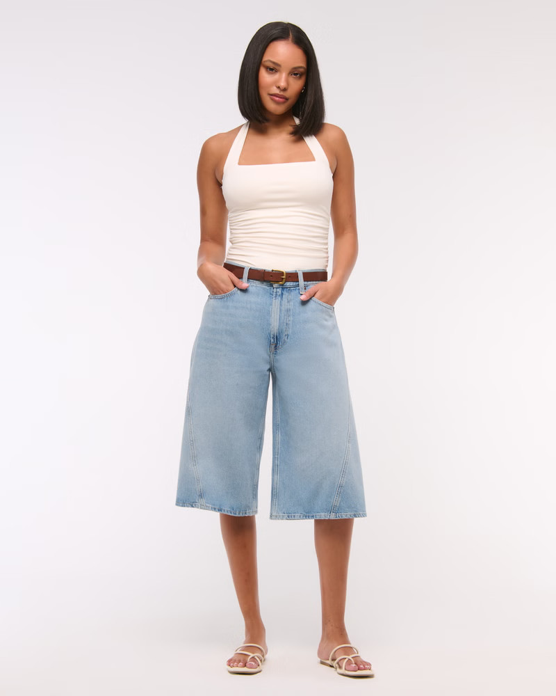 Mid Rise Culotte Jean | Abercrombie & Fitch (US)