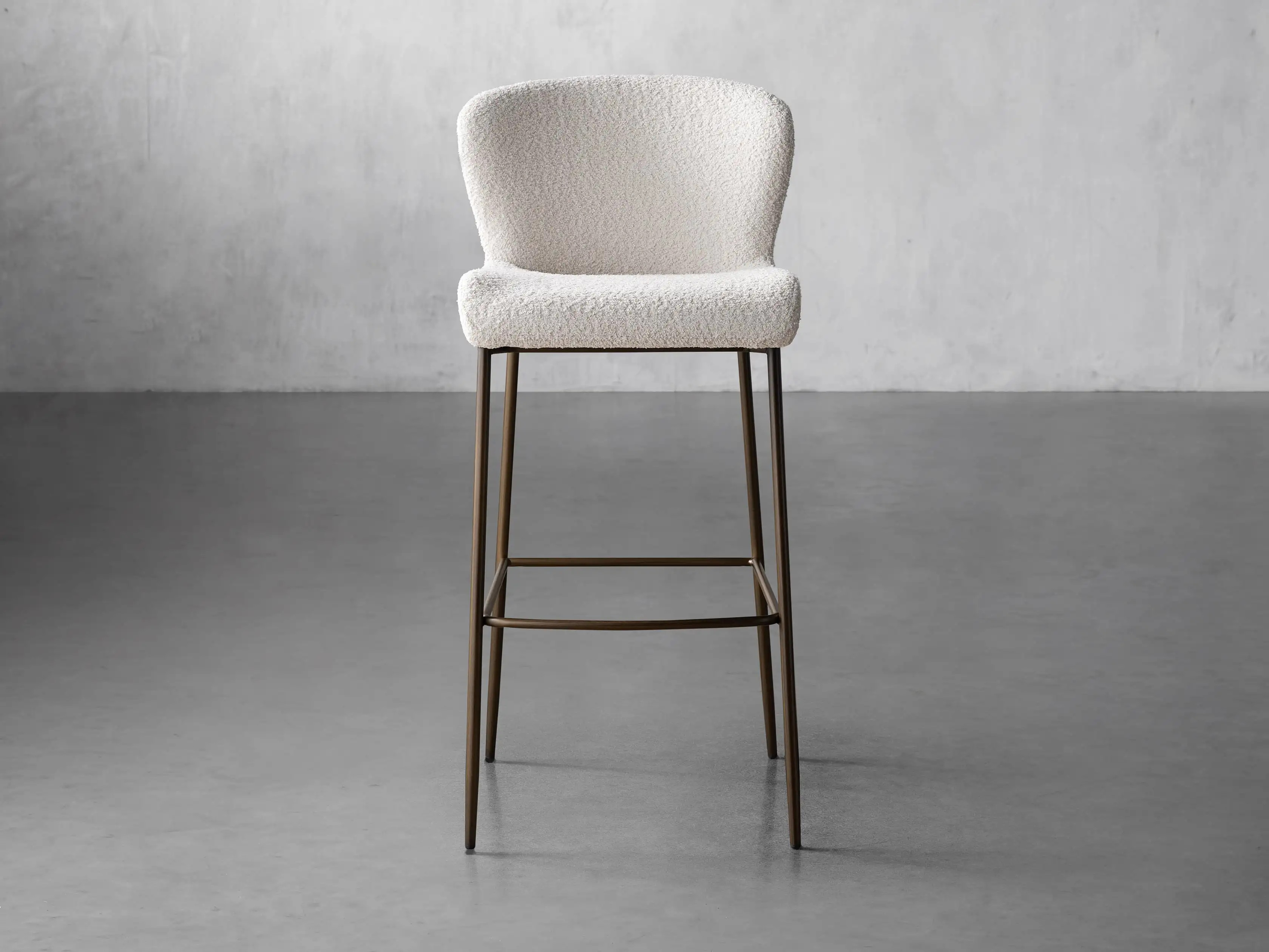Kirsten Stool in Jennie Linen | Arhaus