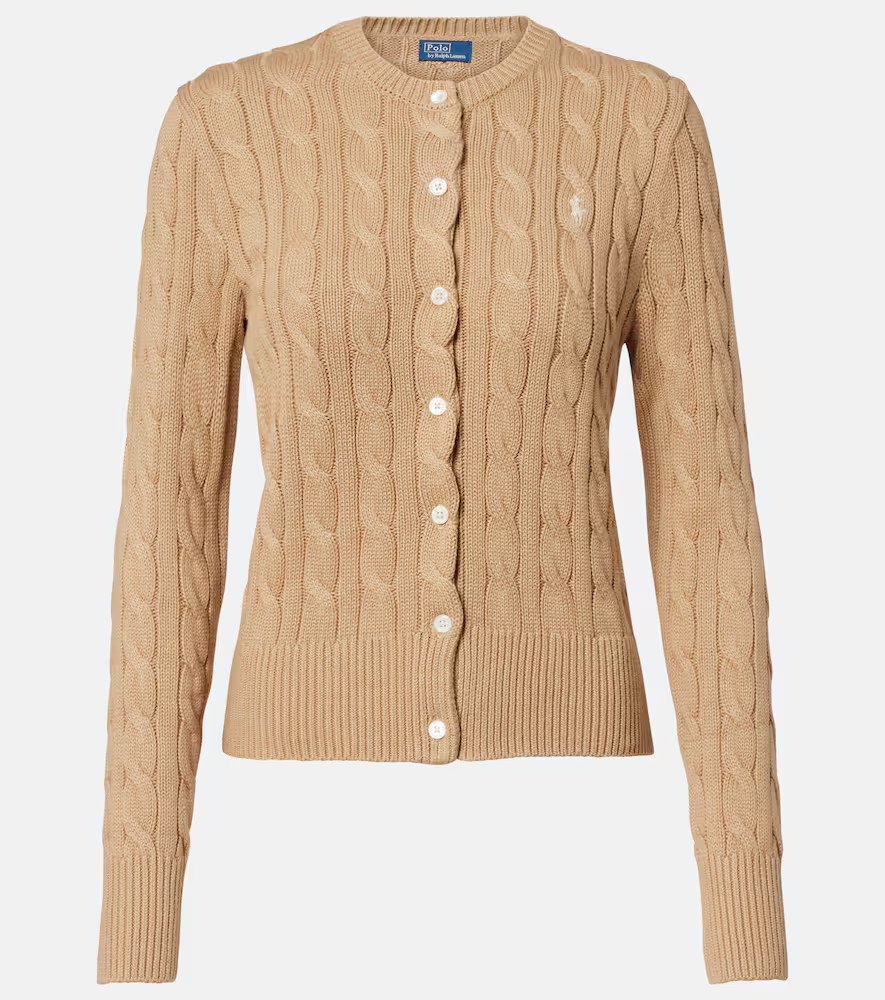 Polo Ralph Lauren Cable-knit cotton cardigan | Mytheresa (UK)