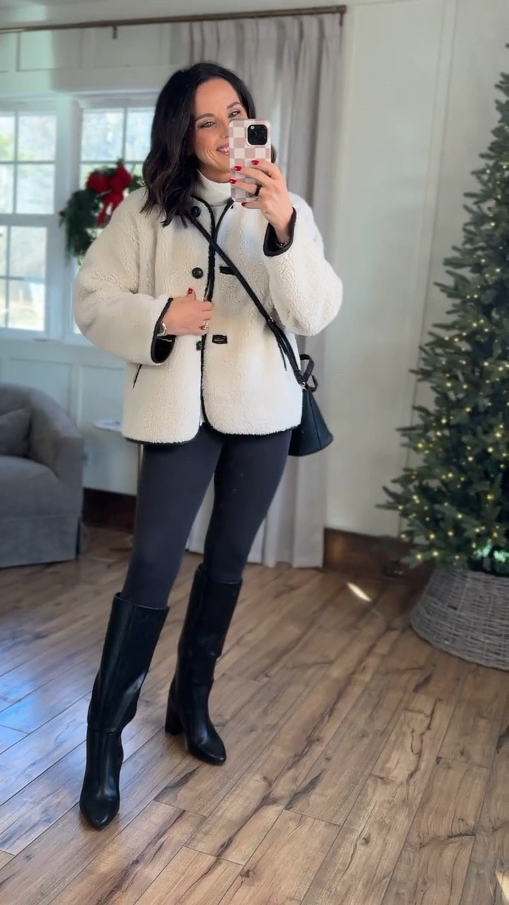 Obsessed with this jacket! It’s a statement piece without going over the top & I always get compliments when I wear it! 🤍 target finds winter fashion Sherpa jacket faux shearling jacket viral target jacket elevated basics VintagePickinn

#LTKHoliday #LTKootd #LTKSeasonal