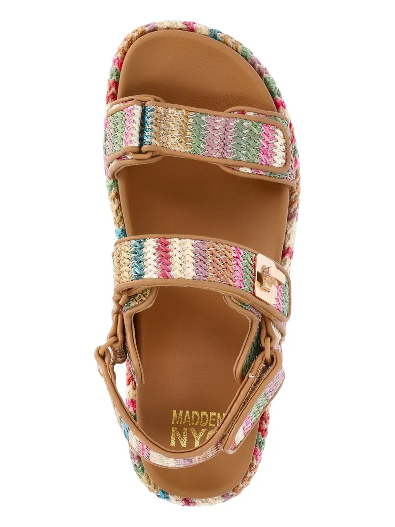 Madden NYC Women's Raffia Platform Sandals | Walmart (US)