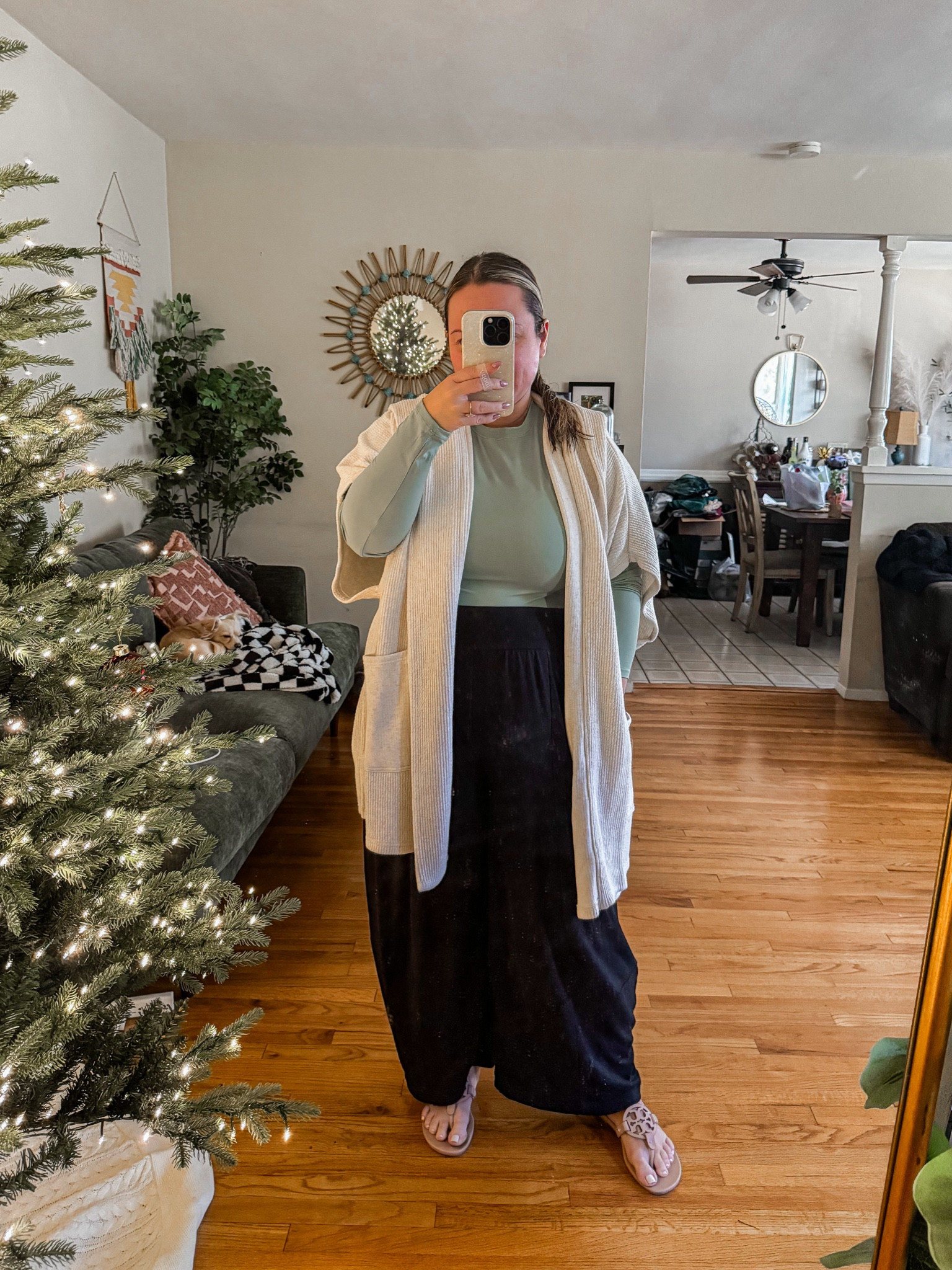 Midsize casual outfit 
Thanksgiving outfit 
Amazon top size XL 
Poncho is AE but sold out so linked similar styles 
Pants size small size down! 

Christmas, holiday style, everyday style, casual outfit, midsize mom

#LTKStyleTip #LTKMidsize #LTKHoliday