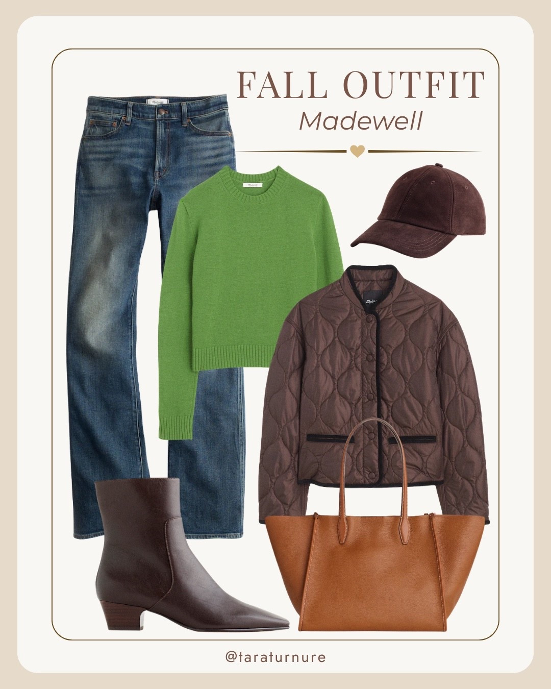 Easy fall layers from Madewell. 💚 Denim, a cozy quilted jacket and a pop of green for everyday fall style.

Madewell, Madewell fall, Madewell outfit, fall outfit, casual fall outfit, quilted jacket, green sweater, straight leg jeans, denim outfit, brown boots, fall boots, brown tote bag, fall layers, everyday fall outfit, women’s fall fashion, casual fall style

#LTKootd #LTKOver40 #LTKSeasonal
