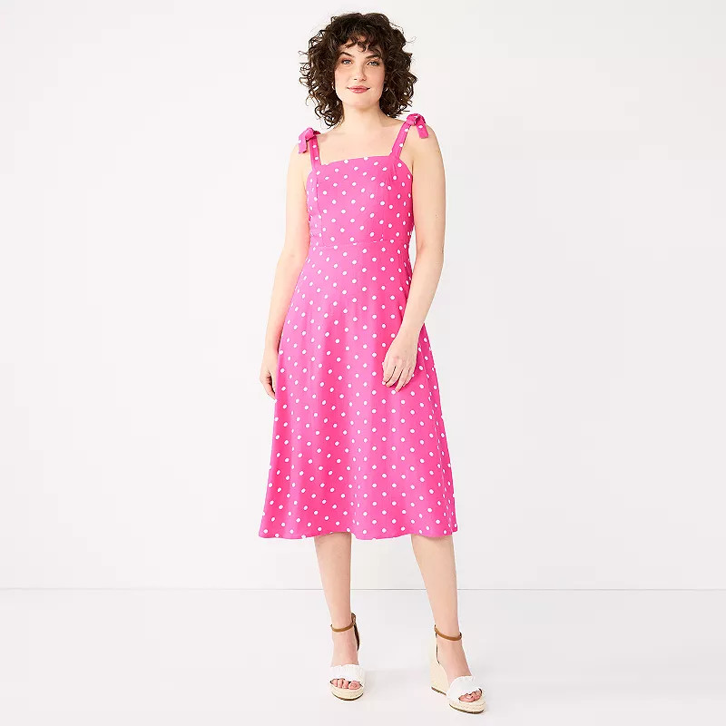 Women's DRAPER JAMES RSVP™ Bow Strap Midi Dress | Kohl's