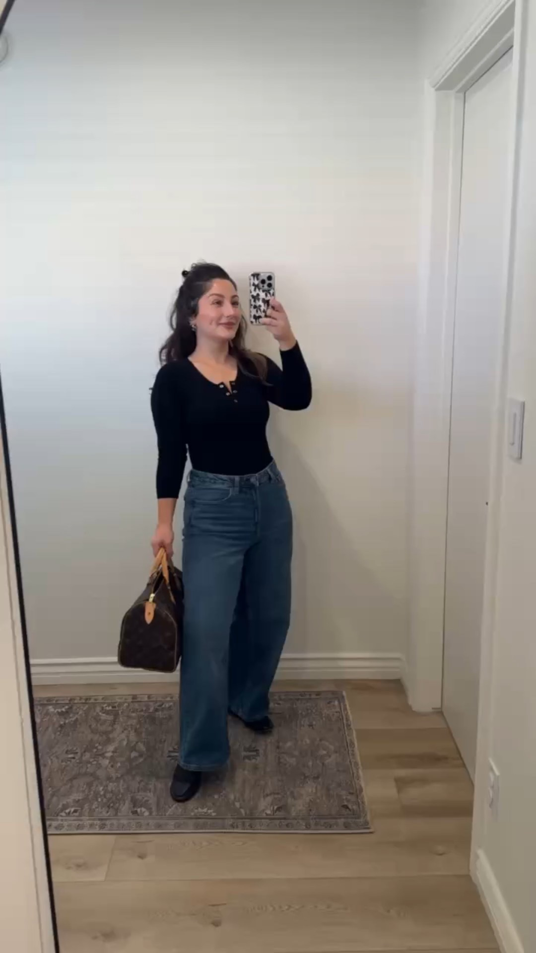 Petite friendly outfit of the day! Jeans size 6, Bodysuit with compression size s/m (5'0" 140lbs)

#LTKPetite #LTKFindsUnder50 #LTKootd