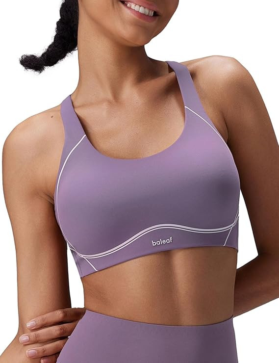 baleaf Freeleaf Broadway Womens High Impact Sports Bra, Wirefree Padded Spaghetti Strap Dance Yog... | Amazon (US)