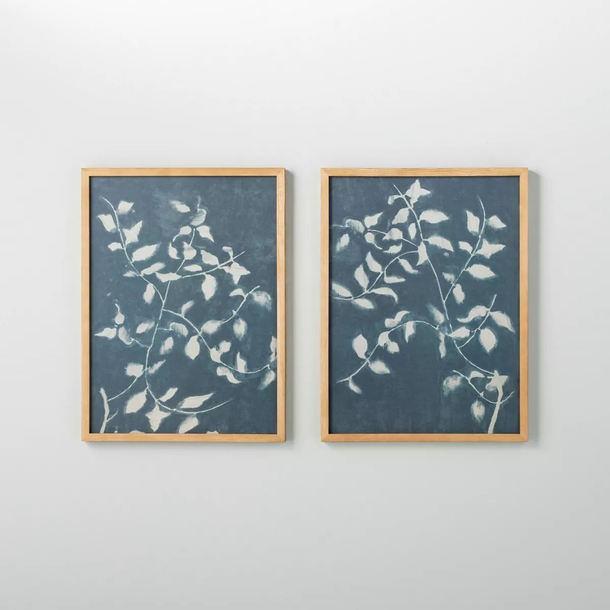 (Set of 2) 18"x24" Honeysuckle Print Framed Wall Art - Hearth & Hand™ with Magnolia | Target