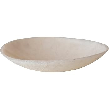 Creative Co-Op Matte Marbled Resin Serving Bowl, Blush Pink | Amazon (US)
