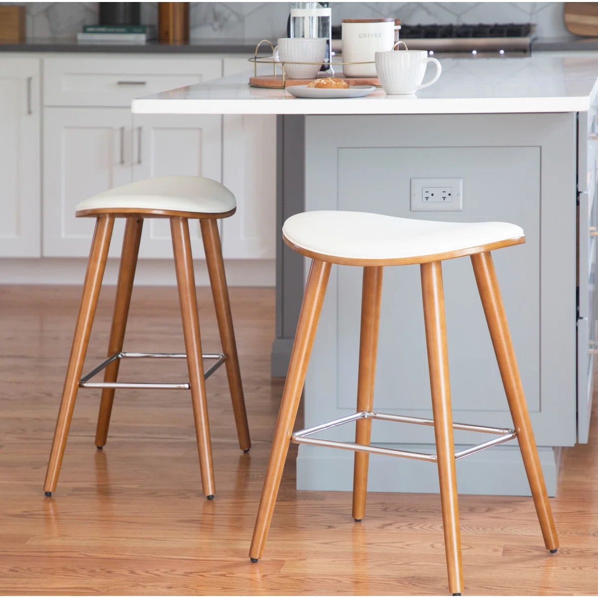 Cabott Upholstered Counter Stool (Set of 2) | Wayfair North America
