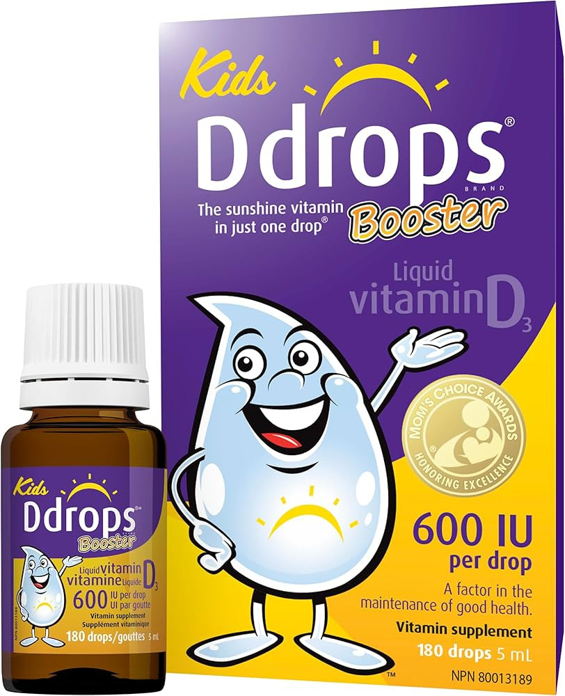 Ddrops Booster Liquid Vitamin D3 Supplement for Kids & Adults 600 IU 180 drops - Supports Strong ... | Amazon (CA)