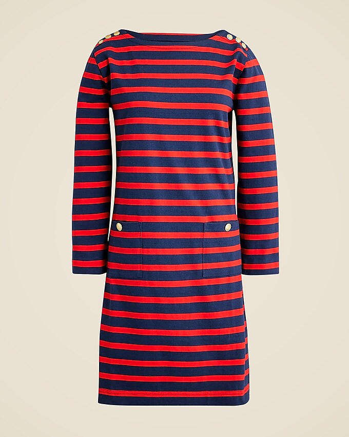 Mariner cloth shirtdress with gold buttons | J. Crew US