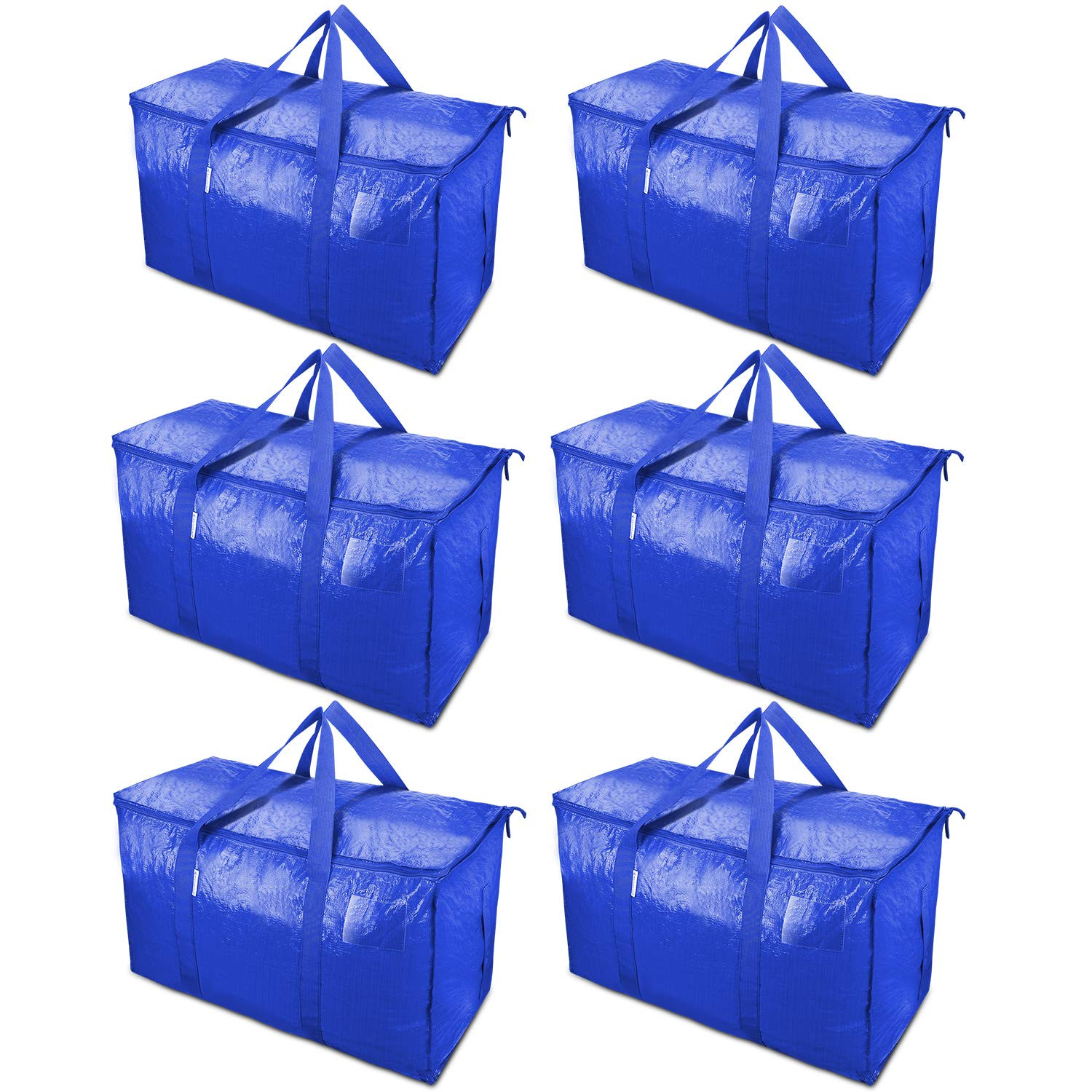 TICONN 6 Pack Extra Large Moving Bags with Zippers & Carrying Handles, Heavy-Duty Storage Tote Mo... | Amazon (US)