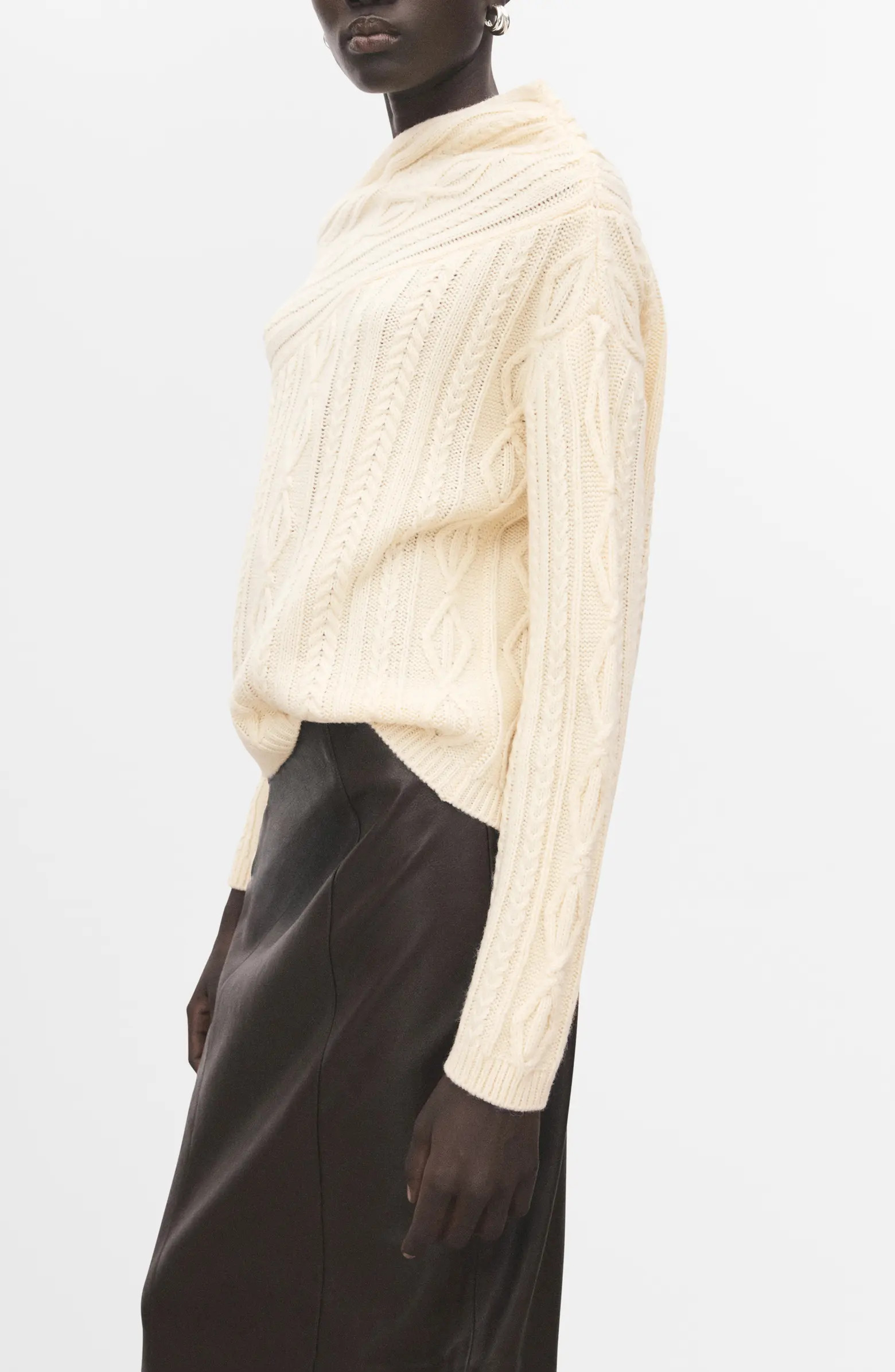 Wolf One-Shoulder Sweater | Nordstrom