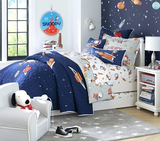 outer space themed bedroom