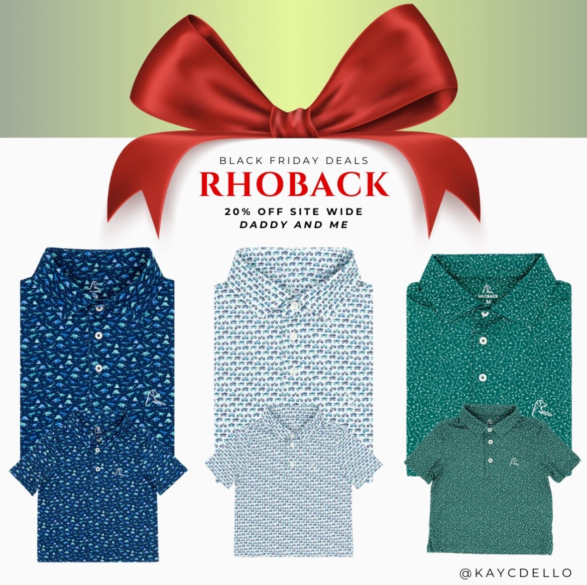 🎁 RHOBACK BLACK FRIDAY DEALS
Matching Daddy + Me polos for 20% OFF sitewide 👔💚
Perfect for holiday events, photos, golf days, and gifting!

These sets are SO good — quality, flattering fit, and the cutest mini match moment 🤩
If you’ve been waiting to grab a set… this is the time 👏

#Rhoback #DaddyAndMe #HolidayDeals #BlackFriday #MatchingOutfits #FamilyStyle #GiftIdeasForHim #LTKMen #Kaycdello

#LTKHoliday #LTKGiftGuide #LTKCyberWeek #LTKHoliday