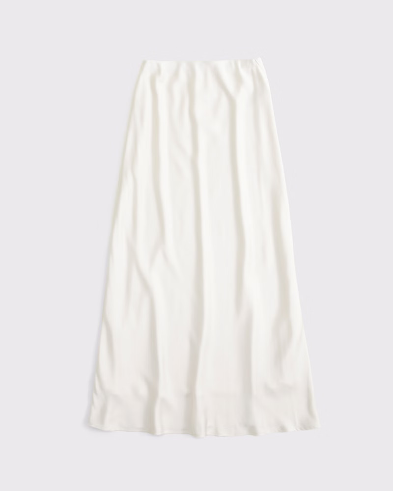 Women's High Rise Satin Maxi Skirt | Women's New Arrivals | Abercrombie.com | Abercrombie & Fitch (US)