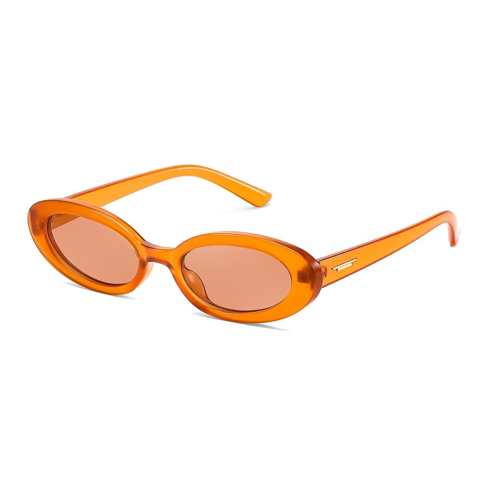 FEISEDY Small Retro Oval Cateye Sun Glasses for Women and Teens with Small Face, 90s Style Glasse... | Amazon (US)