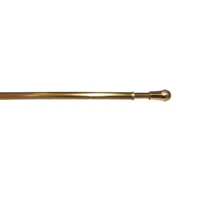 Project Source 48-in to 84-in Brass Steel Sash Rod with Finials | Lowe's