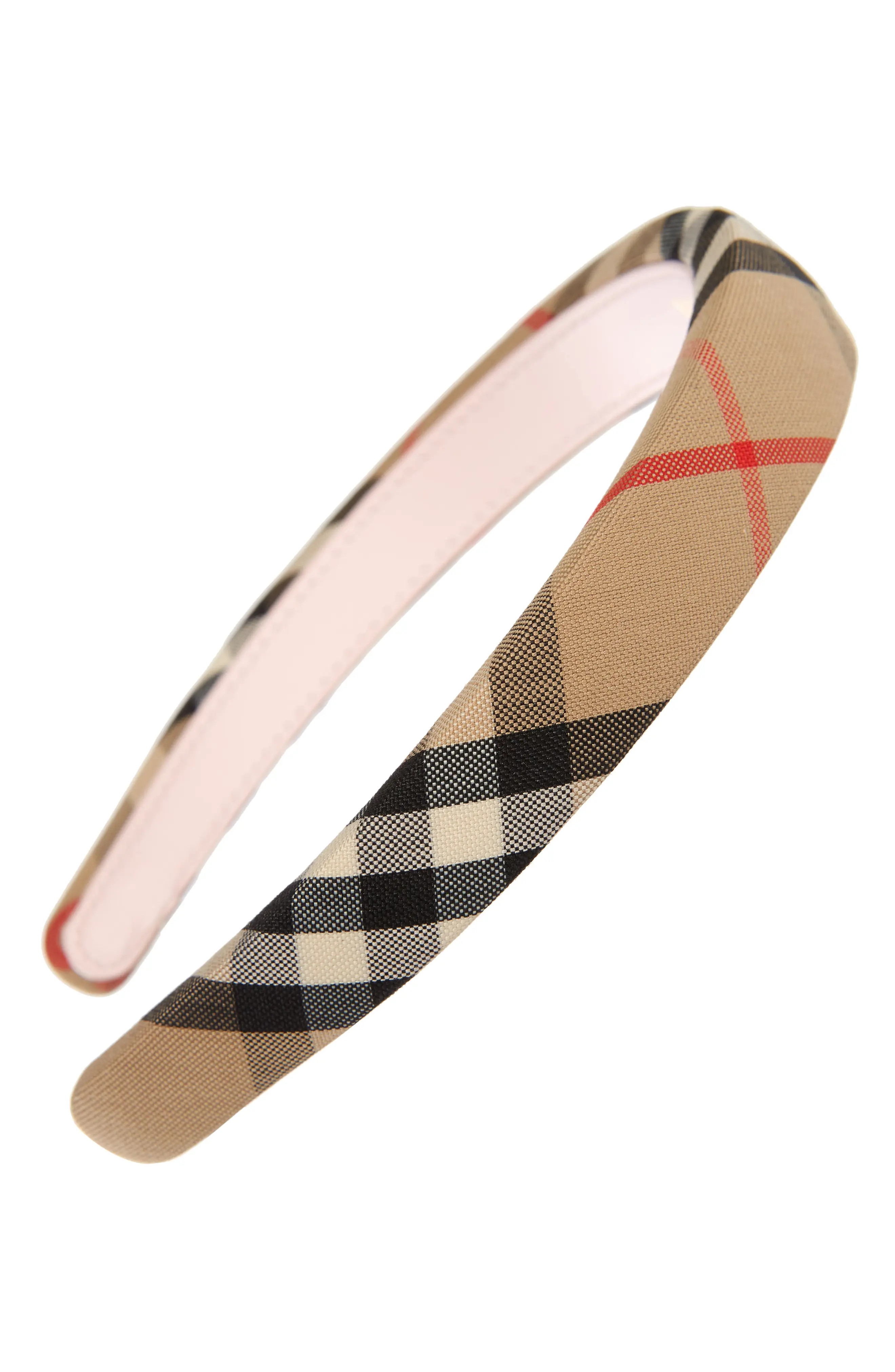 Burberry Vintage Check Headband in Beige at Nordstrom | Nordstrom