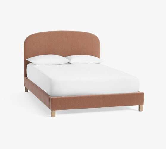 Arlo Upholstered Crowned Bed | Pottery Barn CA