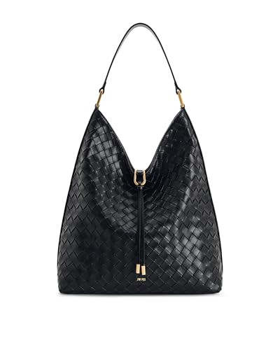 JW PEI Women's Aria Woven Texture Shoulder Bag - Black | Amazon (US)