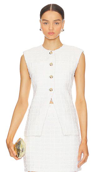 Hughes Vest in White | Revolve Clothing (Global)