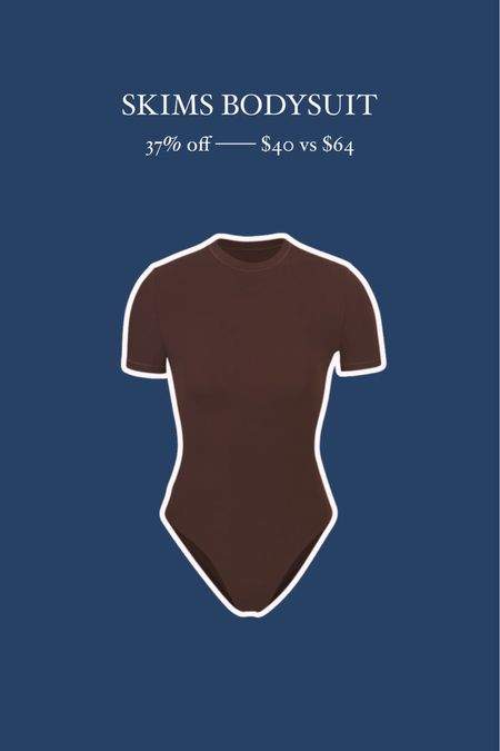 Skims bodysuit on sale for $40. Have this in a couple colors & it’s so flattering & versatile from season to season.

Dressupbuttercup.com

#dressupbuttercup 

#LTKStyleTip #LTKFindsUnder50 #LTKSaleAlert