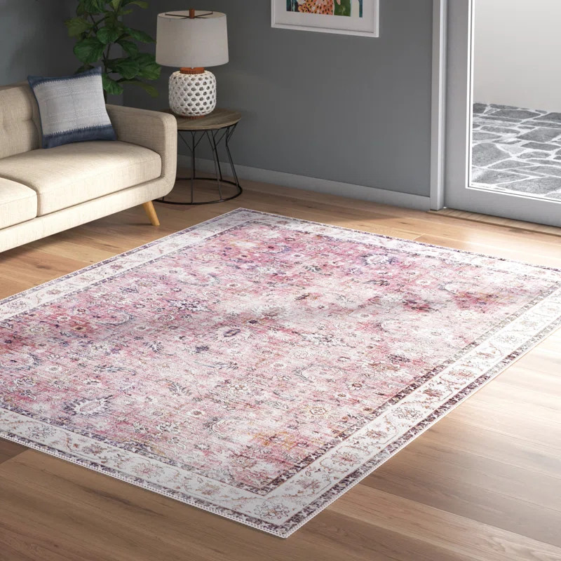 Milan Performance Garnet/Mauve Rug | Wayfair North America