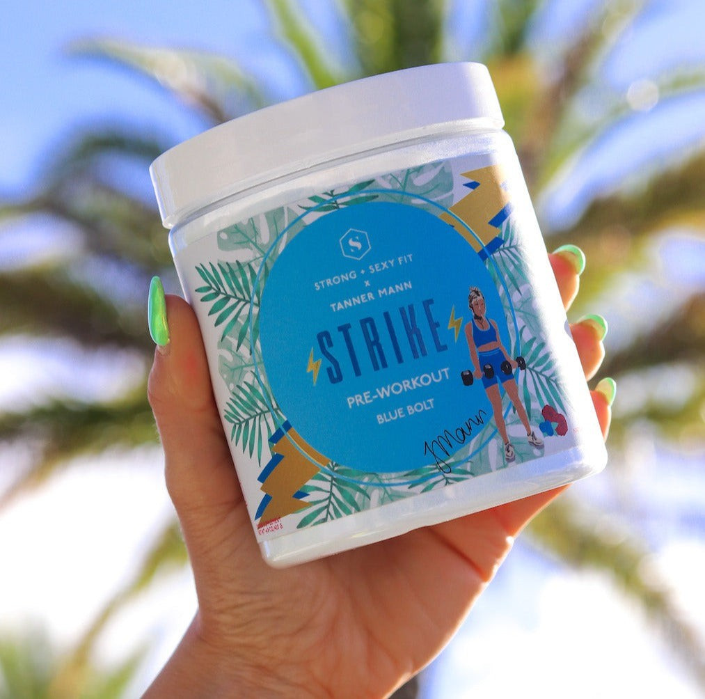 STRIKE Pre-Workout | Tanner Mann x SSF | Blue Bolt | Strong + Sexy Fit