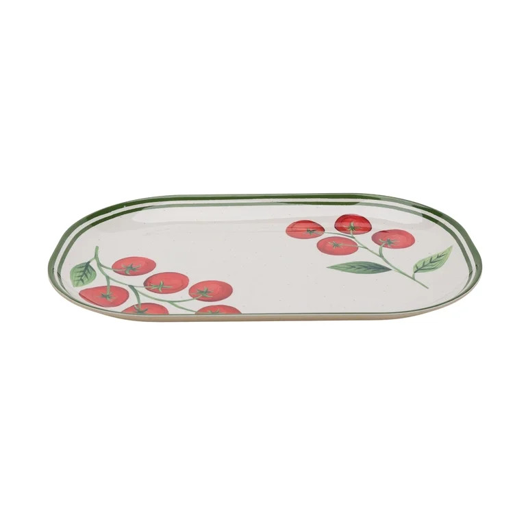 Better Homes and Gardens Bamboo Melamine Tomato Serve Tray | Walmart (US)
