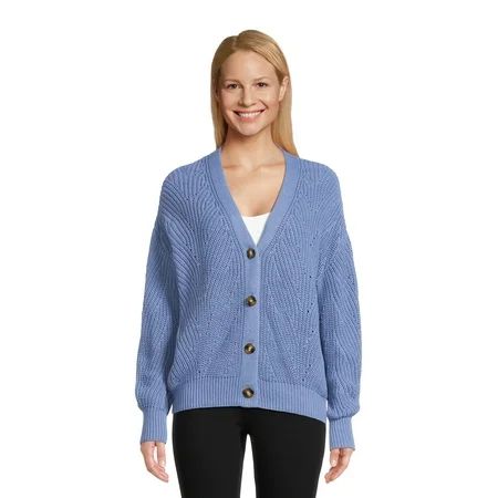 Time and Tru Women's Boyfriend Cardigan | Walmart (US)