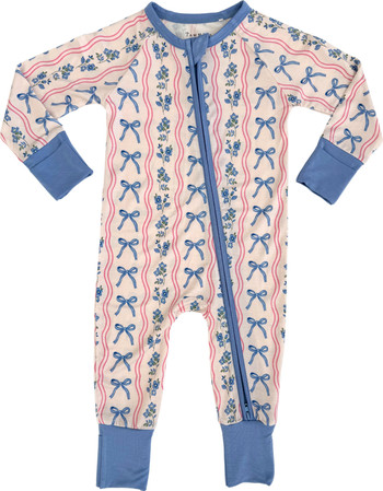 In My Jammers Amelia Bow Zipper Romper | Nordstrom | Nordstrom