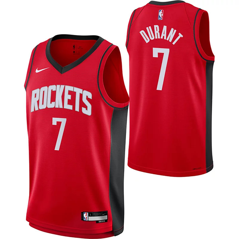 Nike Kids' Houston Rockets Kevin Durant Icon Swingman Name and Number Jersey | Academy Sports + Outdoors