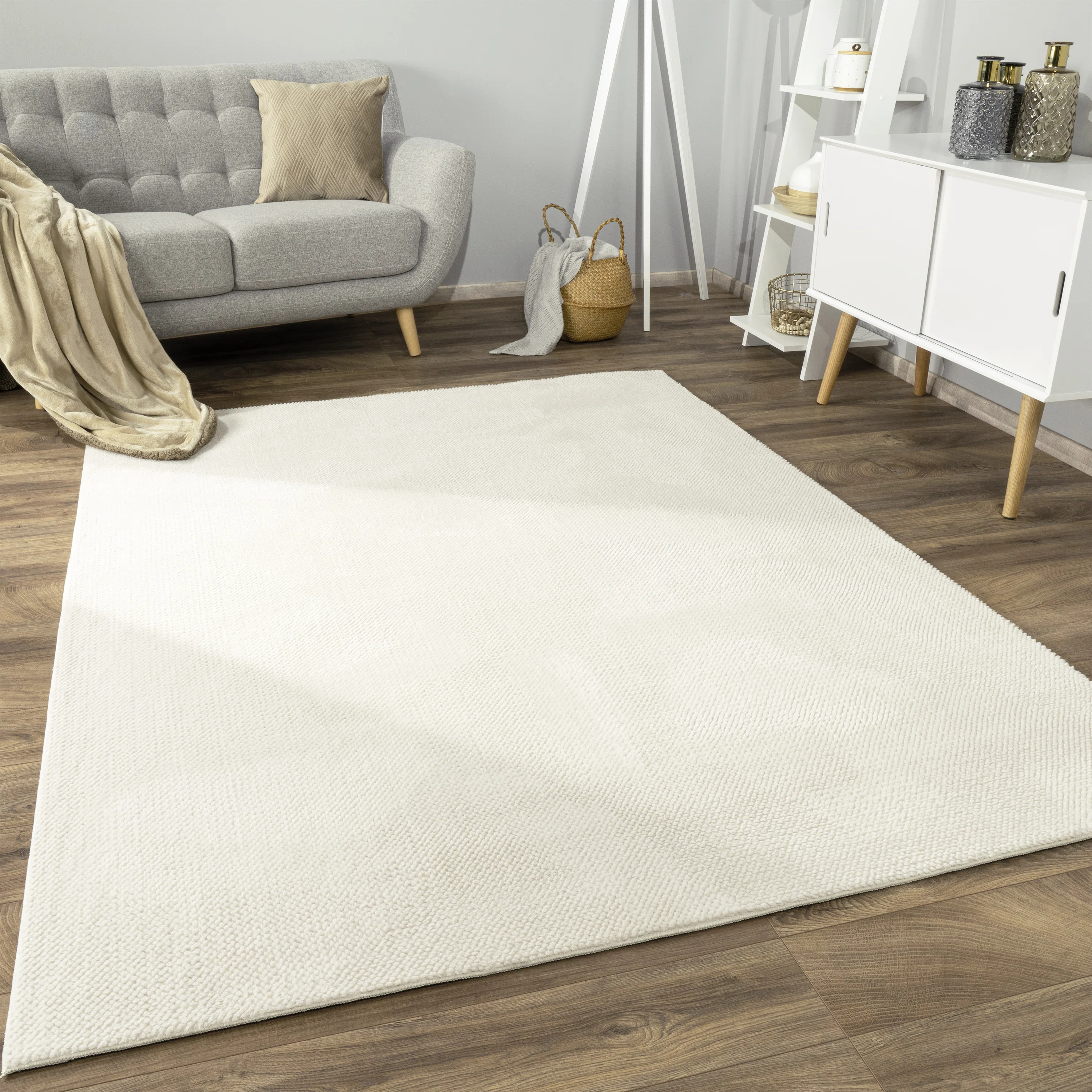 Ebern Designs Soft Area Rug with Cozy High and Low Effect in Solid Colors | Wayfair | Wayfair North America