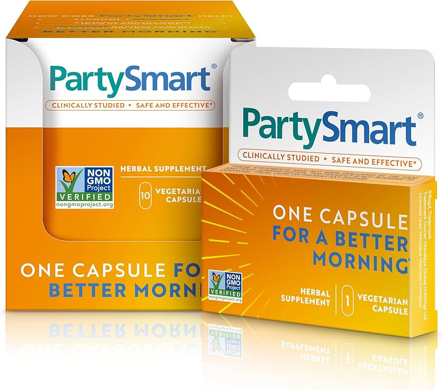 Himalaya PartySmart, 10 Individual Capsules - Alcohol Breakdown Liver Support for a Better Mornin... | Amazon (US)