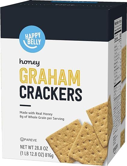 Amazon Brand - Happy Belly Honey Graham Crackers, 28.8 Ounce | Amazon (US)