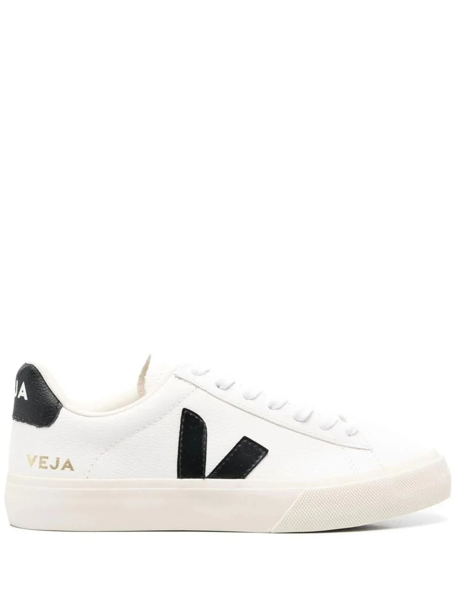 Veja Campo Chromefree Leather Extra-White_Black | Baltini